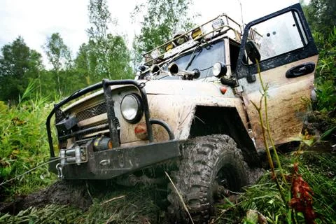Off road car Stock Photos