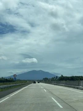 Road from car Foto stock