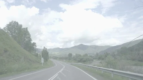 Road from car window Stock Footage 93720136