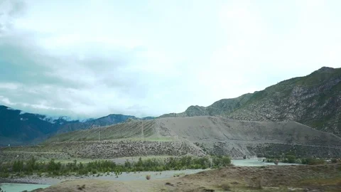 The road from the car window in the mountains Video stock 118263478