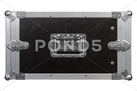 Road case or flight case background Stock Photos