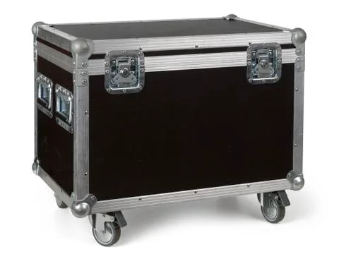 Road case or flight case on wheels Stock Photos