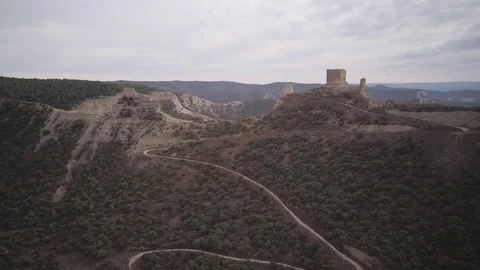 Road to Castle in Mountain Video stock 84148276