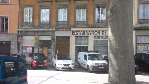 Road In The Center Of Lyon Stock Footage 69161375