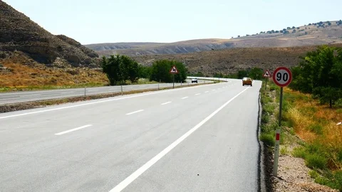 Road Central Anatolia Video stock 84625257