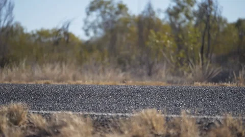 Road, Central Australia. Iconic attraction place in Outback Red Center, Northern Stock Footage 294648955