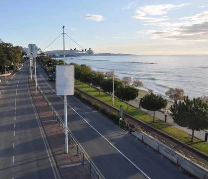 Road in the centre of Limassol 스톡 사진