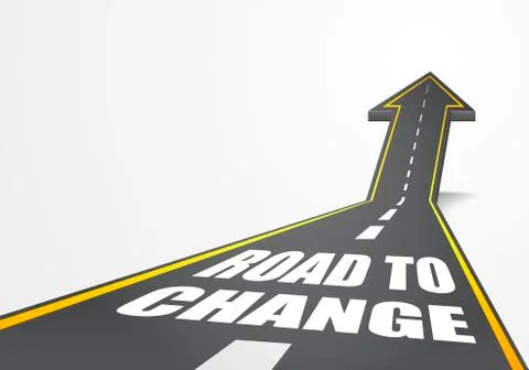 Road to change Stock Illustration