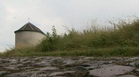 Road to chapel Stock Footage 495327