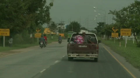 On road in Chonburi 2 Stock-Footage 483246