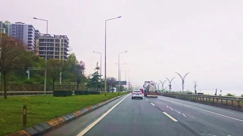 Road in the city Stock Footage 277167847