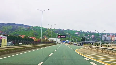 Road in the city Stock Footage 277169084