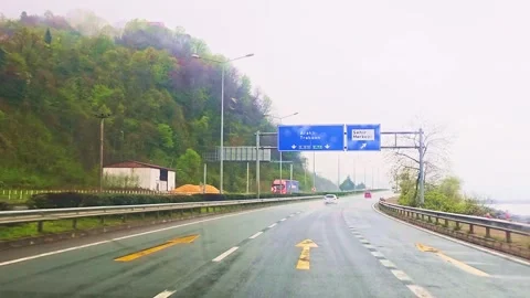 Road in the city Stock Footage 277169676