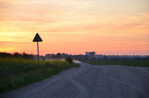 Road to civilization Stock Photos