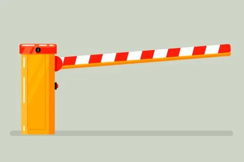 Road classical  barrier sign Stock Illustration