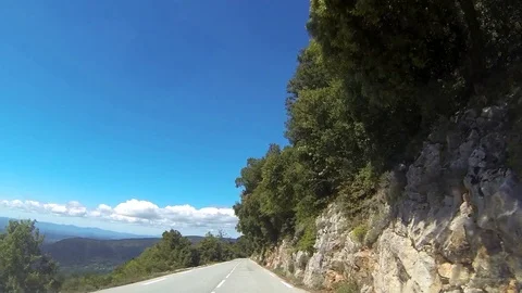 Road Cliff Stock Footage 98680047