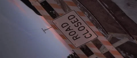 ROAD CLOSED CRASH Stock Footage 248394911