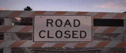 ROAD CLOSED CRASH Stock Footage 248396063