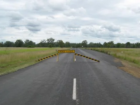 Road Closed Foto stock