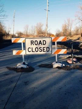 Road closed Stock Photos