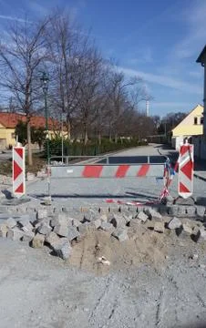 Road closed Stock Photos