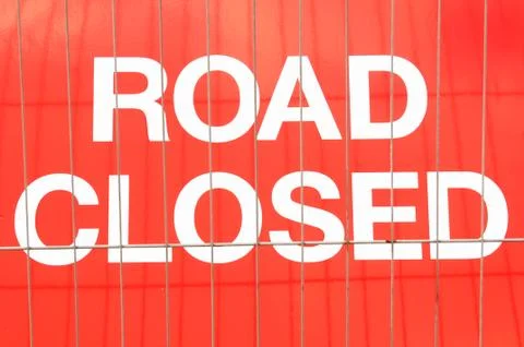 Road closed Stock Photos