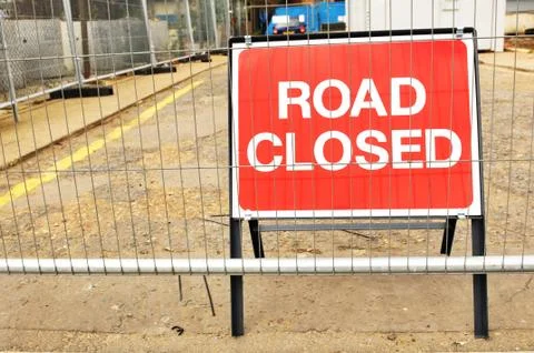 Road closed Stock Photos