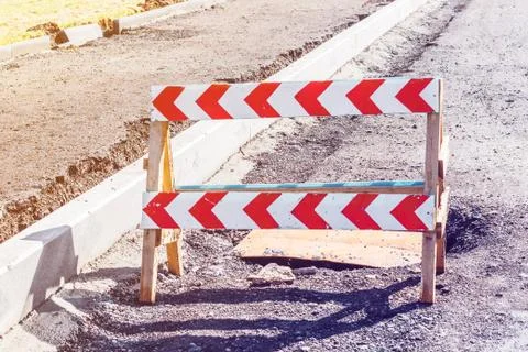 Road closed sign Stock Photos