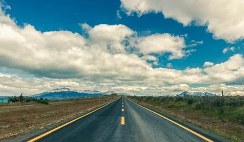 Road to the clouds Stock Photos