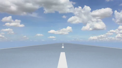 Road Cloudscape 01 Stock Footage 33130201