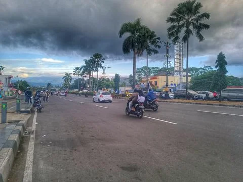 Road With Cloudy Sky Stock Photos