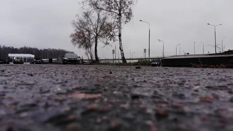 The road in cloudy weather 動画素材 119905657