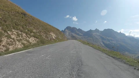 Road to Col du Galibier Stock Footage 139804611