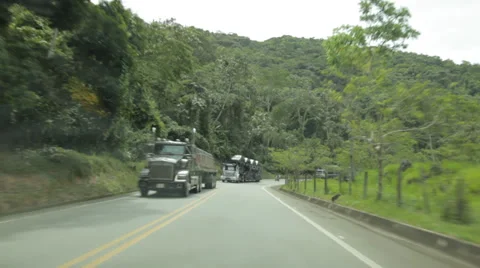 ROAD IN COLOMBIA Stock Footage 28018409