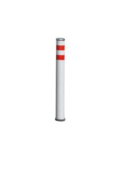 Road column, restriction of movement. Isolate on white background Stock Photos