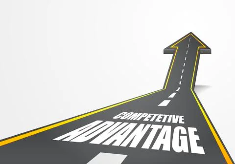 Road to Competitve Advantage Stock Illustration