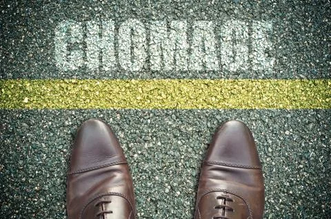 Road concept - chomage Stock Illustration