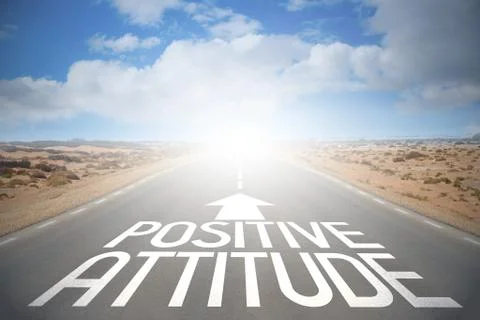 Road concept - positive attitude Stock Illustration