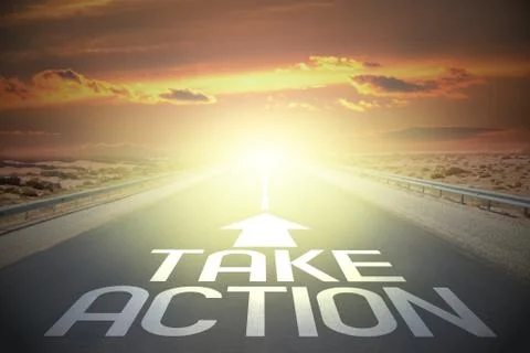 Road concept - take action イラスト素材