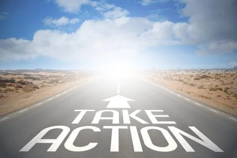 Road concept - take action 스톡 일러스트