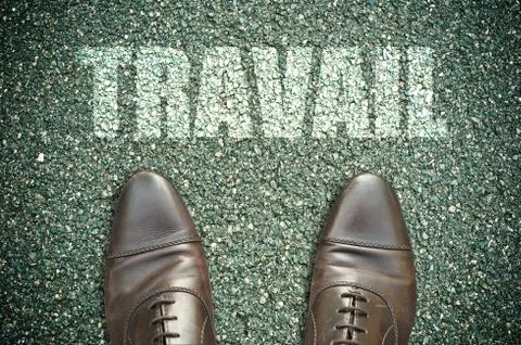 Road concept - travail Stock Illustration