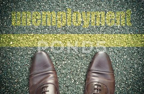 Road concept - unemployment Stock Illustration