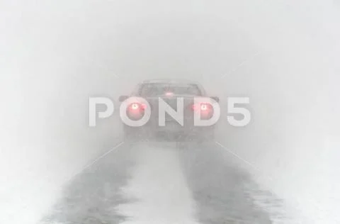 Road Conditions - Nor`easter Winter Storm 3-14-2017 Stock Photos