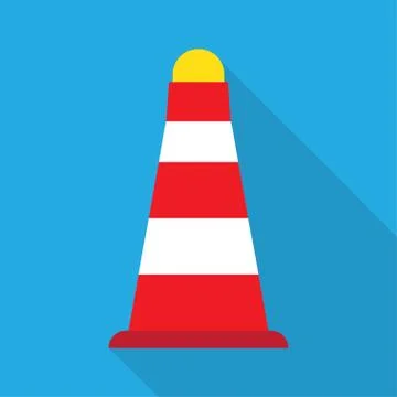 Road Cones icon Stock Illustration