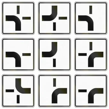 Road Configurations In Germany Stock Illustration