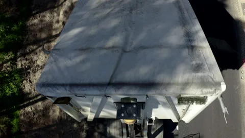 Road Constructing Process Heavy Machinery And Construction Workers Stock Footage 142005465