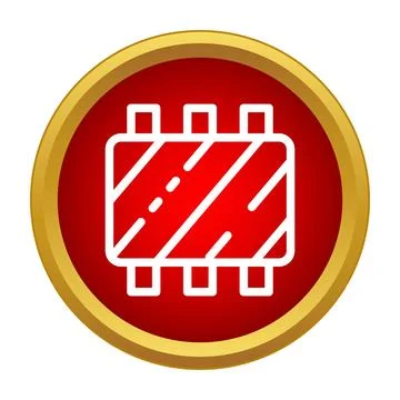 Road construction barrier symbolizing stop and detour Stock-Illustration