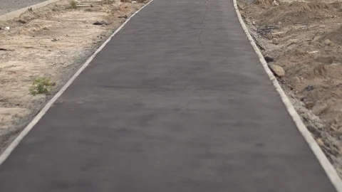 Road construction. Construction of a bypass road Stock Footage 115208589