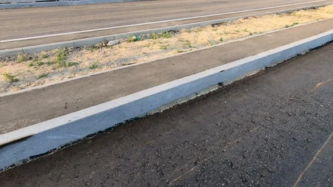 Road construction. Construction of a bypass road near the city. Transport. Const Video stock 116248528