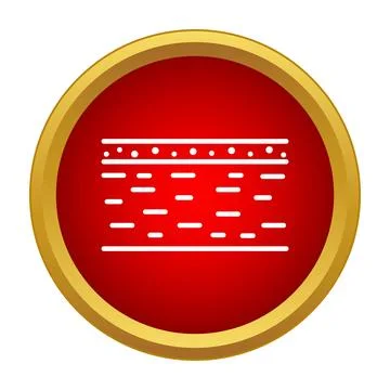 Road construction cross section layers infrastructure icon Stock Illustration